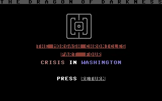 The Morgash Chronicles : Part Four - Crisis in Washington box art