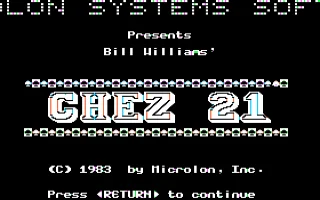 Chez 21 box art