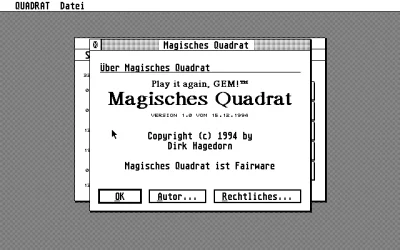 Magisches Quadrat box art
