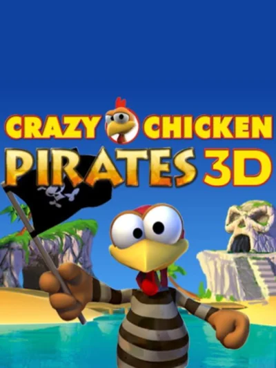 Crazy Chicken Pirates 3D box art