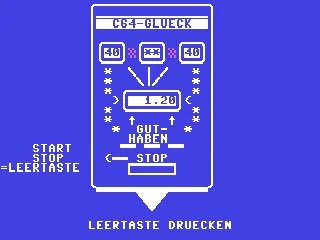 Slot Machine C64-Luck box art