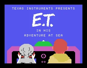 E.t. In His Adventure At Sea box art
