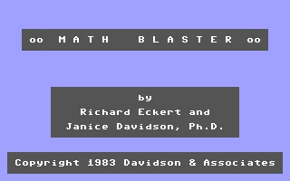 Math Blaster box art