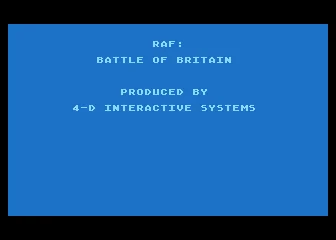 RAF - Battle of Britain box art