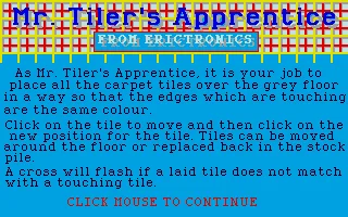 Mr. Tiler's Apprentice box art
