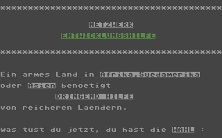 Entwicklungshilfe box art