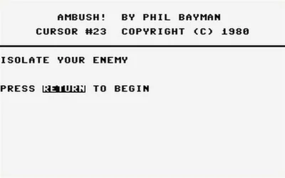 Ambush! box art