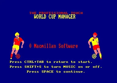 World Cup Manager box art