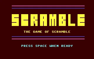 The Game Of Scramble box art