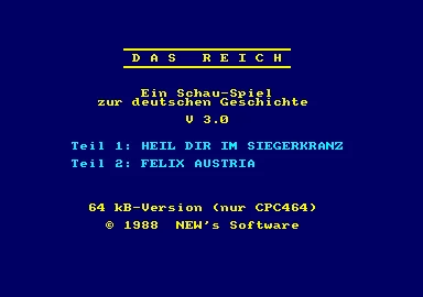 Reich, Das box art