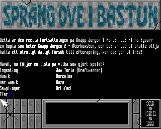 Spräng Ove I Bastun box art