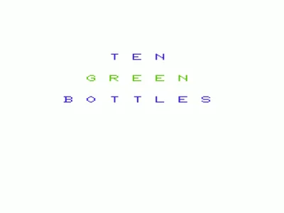 Ten Green Bottles box art
