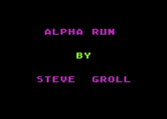 Alpha Run box art