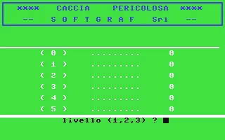 Caccia Pericolosa box art