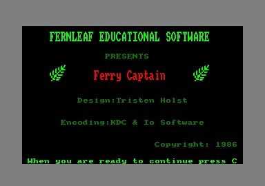 Ferry Captain box art