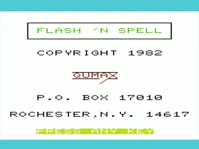 Flash 'n Spell box art