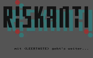 Riskant! box art