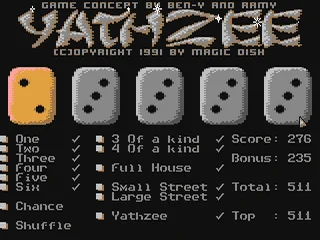 Yathzee box art
