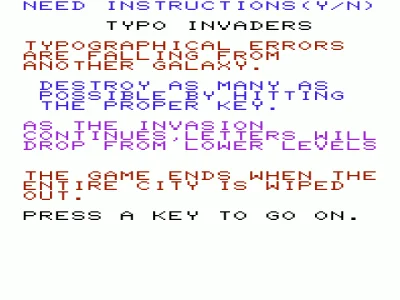 Typo Invaders box art