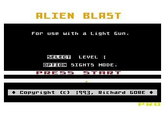 Alien Blast box art