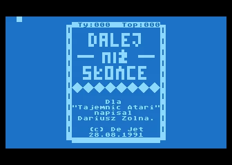 Dalej Niz Slonce box art