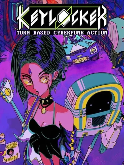 Keylocker: Turn Based Cyberpunk Action box art