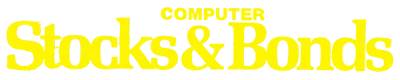 Computer Stocks And Bonds box art