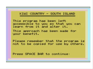 Kiwi Country - South Island box art