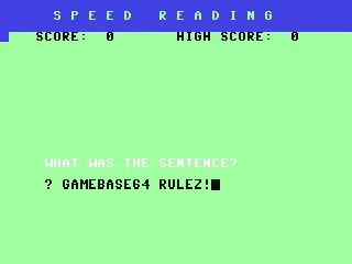 Speed Reading box art