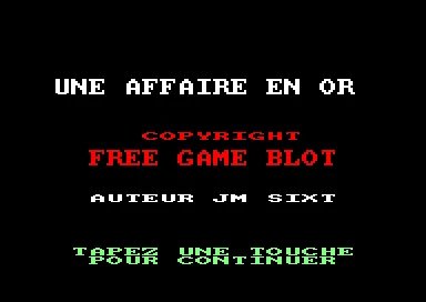 Affaire En Or, Une box art