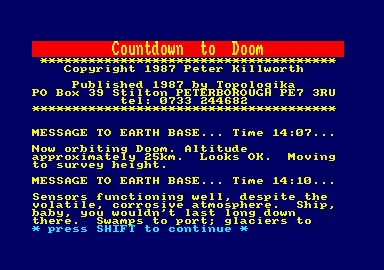 Countdown To Doom box art