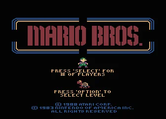 Mario Bros. XE box art