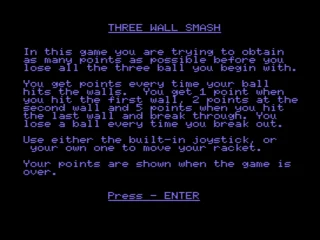 Three Wall Smash box art