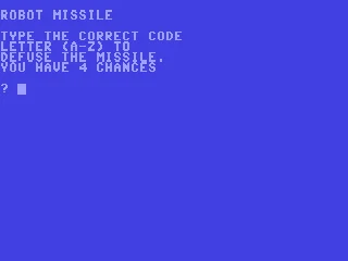 Robot Missile box art
