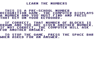 Learn the Numbers box art