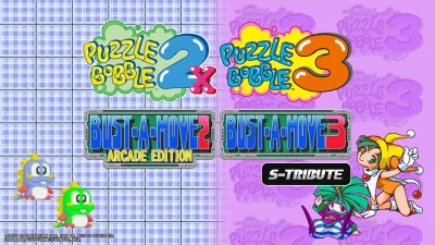 Puzzle Bobble2X BUST-A-MOVE 2 Arcade Edition & Puzzle Bobble 3 BUST-A-MOVE 3 S-Tribute box art