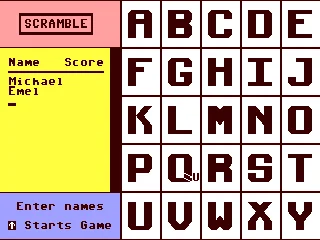 Word Scramble 64 box art