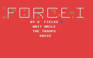 Force I box art