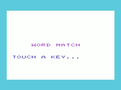 Word Match box art