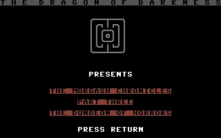 The Morgash Chronicles : Part Three - The Dungeon box art