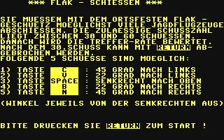Flak-Schiessen box art