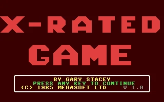 X-Rated Game box art