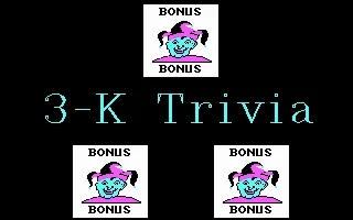 3-K Trivia box art
