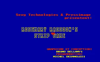 Rosemary Raccoon's Strip Game box art