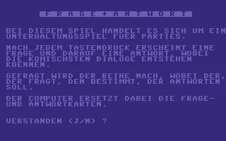 Frage und Antwort box art