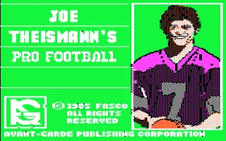 Joe Theismann's Pro Football box art