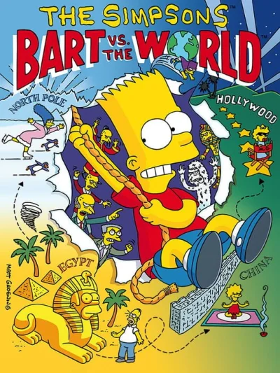 The Simpsons: Bart vs. the World box art