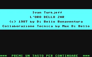 Ivan Turkjeff - Oro dello Zar, L box art