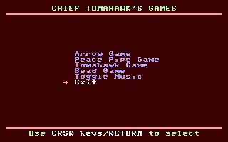Chief Tomahawk's Games box art