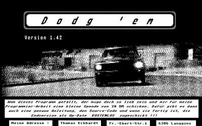 Dodg'em box art